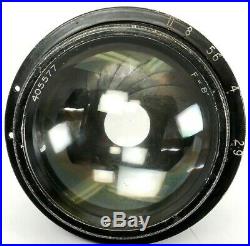 Dallmeyer PENTAC F=8'' F/2.9 A. M. Air Ministry LARGE Format Lens VERY RARE
