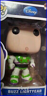 Disney Buzz Lightyear Large Size Funko Pop Very Rare OOP Mint Figure, Box Damage