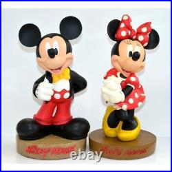 Disneyland Paris Mickey and Minnie Large Figure Set Very Rare New N1361