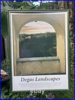 Edgar Degas Very Rare Large Vintage Degas Landscapes Exhibition Poster 1994