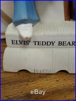 Elvis Presley McCormick Bottle Decanter Teddy Bear Large 750ml Empty Very Rare
