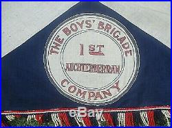 Extremely Rare 1940/50s Very Large Boys Brigade Ensign / Flag 1st Auchterderran