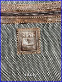 FRYE SKULL STUD ZIP SHOULDER MAPLE Brown Leather Shopper / Tote Bag VERY RARE