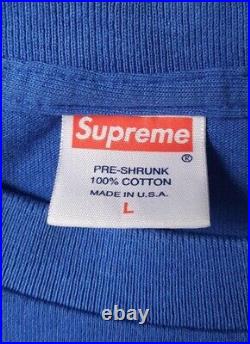 FW08 Supreme Chaos tee blue t-shirt L large vintage from 2008 anarchy Very Rare