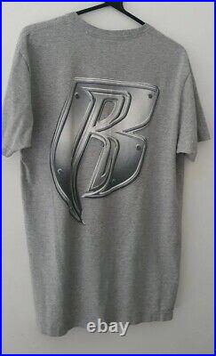 FW14 Supreme Ruff Ryders Tee L large DMX heather grey T-shirt vintage Very Rare