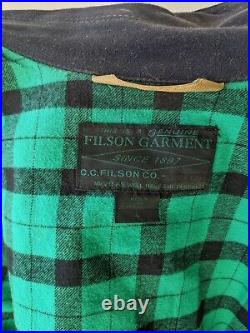 Filson Belltown Waxed Denim Jacket Men's L Very Rare Black Label