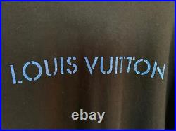 Fragment Design x Louis Vuitton Logo Tee Black Size L Archive VERY RARE