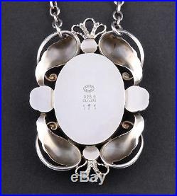 GEORG JENSEN Sterling Silver Pendant # 171 with Silverball. LARGE. VERY RARE