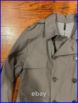 GRAIL Dior Homme by Hedi Slimane Khaki Trench Coat Men's 52 Large Very Rare
