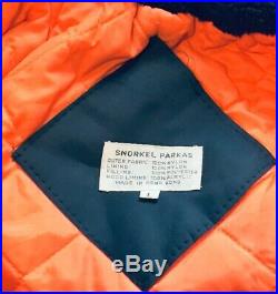 Genuine 70s SNORKEL Brand Parka Large Very Rare Vintage Jacket