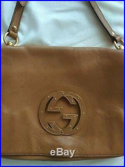 Gucci Blondie Tom Ford GG Authentic Leather Shoulder Hobo Bag Very Rare
