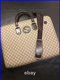 Gucci Gg Garment Hard Sided Bag 189761 Case Very Rare XL 100 Percent Authentic