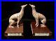 HEREND_Greyhound_Pair_of_Bookends_Rust_Fishnet_05244_VERY_LARGE_RARE_01_rfn