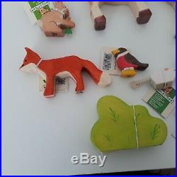 HOLZTIGER Large Woodland bundle of 10 animals Wooden toys Brand new very rare