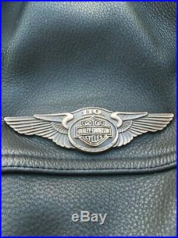 Harley Davidson 110 Anniversary Leather Mens Jacket Large Very Rare No Reserve