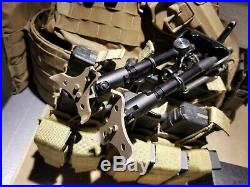 Harris bipod / large. Very rare Core Tac Solutions raptor feet in FDE