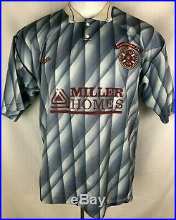 Hearts Football Shirt 1990-91 Away (Very Good) L Soccer Jersey Top Vintage Rare