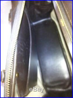 Hermes purse leather vintage brown calf. Very Rare Gold Accents