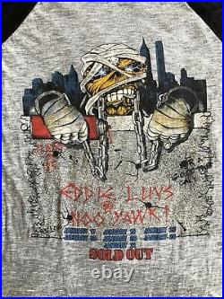 Iron Maiden vintage 1985 jersey shirt World Slavery Tour very rare