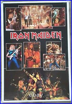 Iron Maiden vintage Original Concert poster live 1984 VERY RARE large 56 x 40