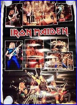 Iron Maiden vintage poster live 1984 VERY RARE large 56 x 40 size. Best Quality