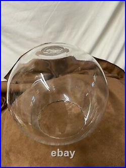 Jan Barboglio Neiman Marcus Large Glass & Iron Cookie Jar Very Rare! Retired