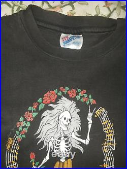 Jerry Garcia Rosebud Guitar VINTAGE VERY RARE Grateful Dead X Large T Shirt