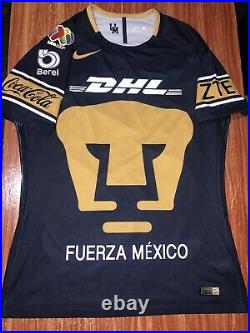Jersey Pumas UNAM Nike L Match Worn Very Rare Hermosa Liga MX México Pink Number