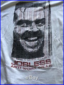 Jobless Anti-Work Wear T-shirt Very Rare Size Large Shepard Fairey Original Obey