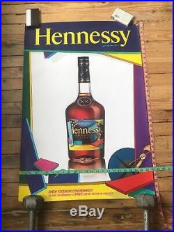 KAWS HENNESSY 2011 EVENT DISPLAY PROMO POSTER LARGE SIZE 24 x 36 VERY VERY RARE4