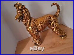 KAY FINCH LARGE Gold Afghan Hound California Pottery Very Rare, Ships FedEx