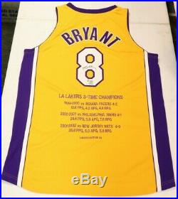 Kobe Bryant Autograph Signed Jersey La Lakers 8 Limited 5/30 Very Rare (dr)