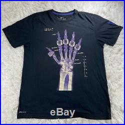 Kobe Bryant Shirt Skeleton 5 Rings Size L Large FREE SHIPPING Very Rare Mamba