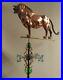 LARGE_LION_Weathervane_Very_rare_Copper_ALL_PARTS_sold_as_shown_No_roof_mount_01_gex