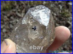 LARGE VERY RARE CLEAR Arkansas Quartz Crystal MOBILE ENHYDRO SMOKEY DOUBLE Point
