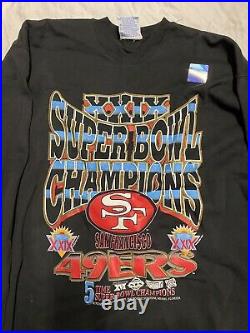 LARGE-VERY RARE Hanes Heavyweight USA Made SF 49ers XXIX Super Bowl Sweatshirt