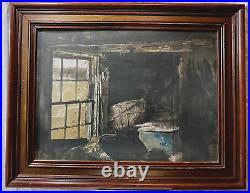 LARGE VERY RARE LITHO PRINT Andrew Wyeth SPLIT ASH BASKET OUT OF PRINT
