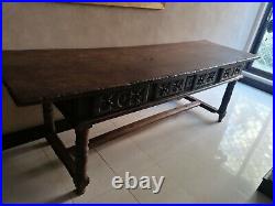 Large Antique 16th Century Spanish Console Table Very Rare