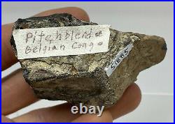Large Euxenite-(y) Crystal Democratic Republic Of The Congo- Very Rare Locality