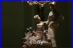 Large Lladro Rare Lladro Two Sisters Lladro Retired 1980s Very Rare
