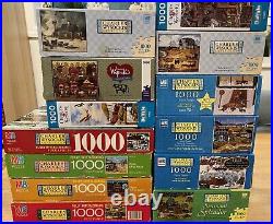 Large Lot of Vintage Wysocki Puzzles Many Very Rare Peddlers Hope Chest and More