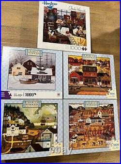 Large Lot of Vintage Wysocki Puzzles Many Very Rare Silkie Train and More