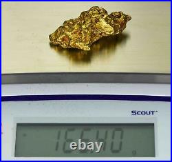 Large Natural Gold Nugget Australian 166.40 Grams 5.35 Troy Ounces Very Rare