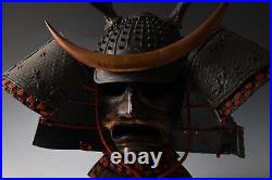 Large Size Samurai Helmet -Great Shikanosuke Kabuto- with a Mask Very Rare