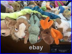 Large TY Beanie Babies lot 85+ pieces. All have tags Some are Very Rare See Pics