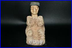 Large Very Rare Ancient Bactria-Margiana Bactrian Stone Idol Statue