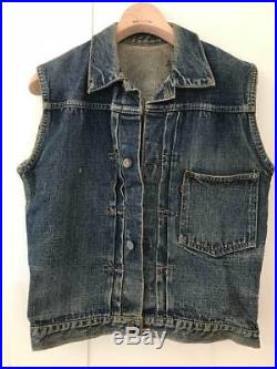 Levi's First Vest Denim Men Large Very Rare S506xx 1st Model Jacket Vintage F/s