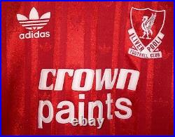 Liverpool Crown Paints 1987/1988 Football Shirt Men's Large Very Rare Size