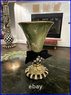 Mackenzie Childs Cheltenham Large Trumpet Vase, VERY RARE