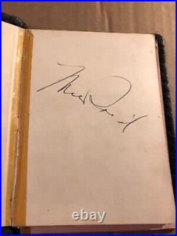 Mae West Very Rare Very Early Large Autographed Page From'36 She Done Wrong